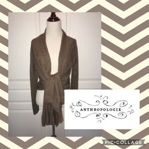 Anthropologie Moth Brown Cardi Sweater Sz M